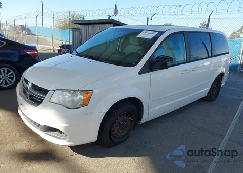 2012 Dodge Grand Caravan Se/Avp z USA, uszkodzony, nr VIN 2C4RDGBG5CR235325